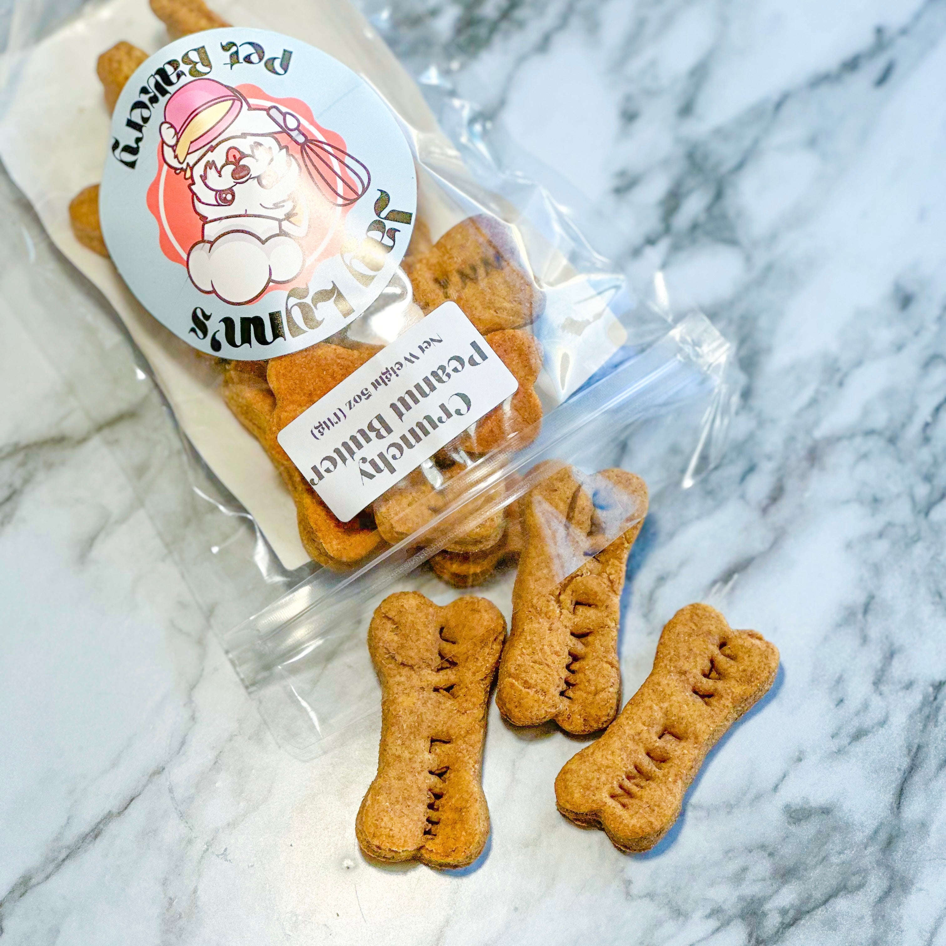 Crunchy Peanut Butter Dog Treats