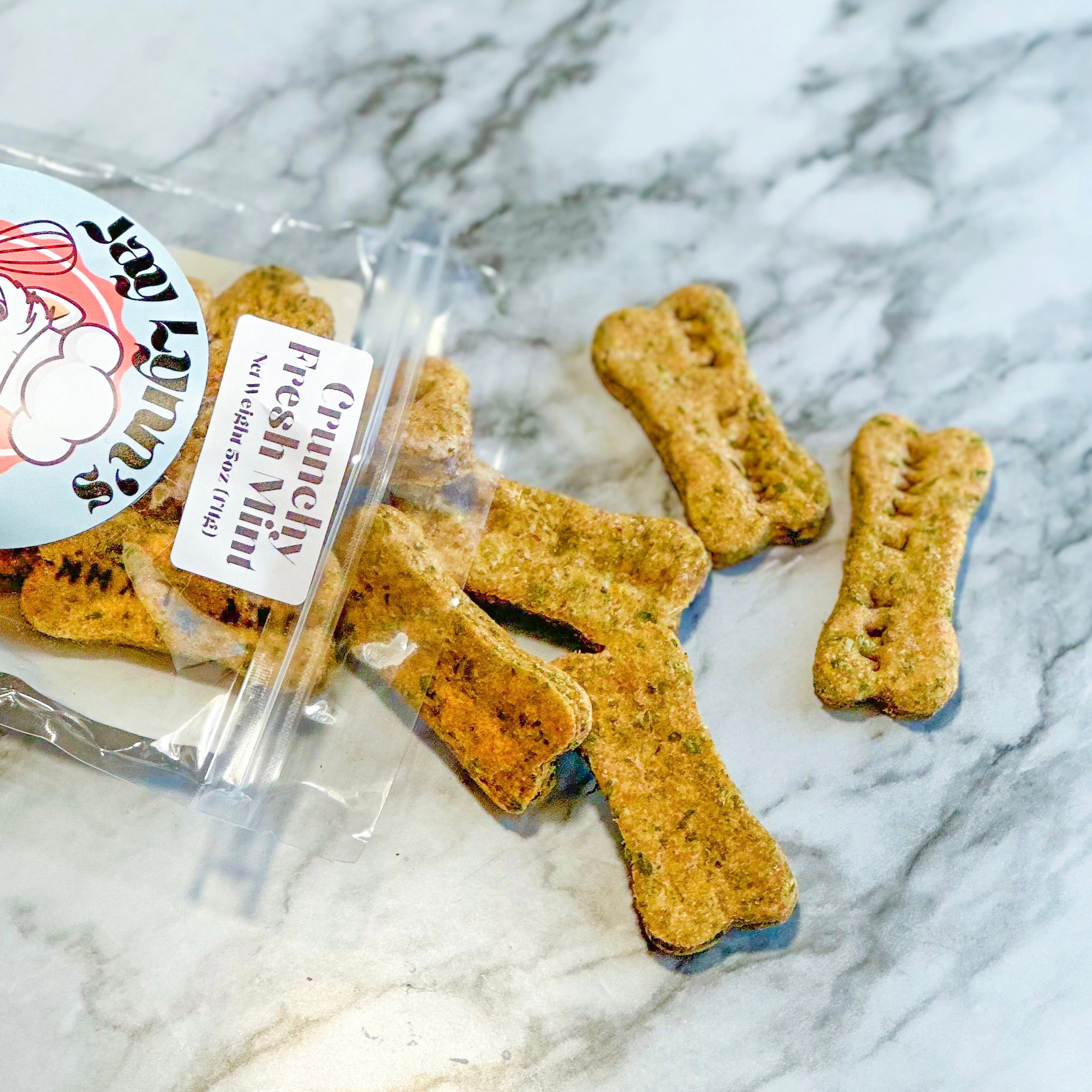 Crunchy Mint Dog Treats