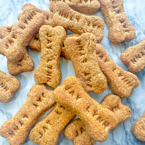 Crunchy Banana Apple Dog Treats